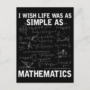 Funny Math Lehrer Mathematik Nerd Postkarte