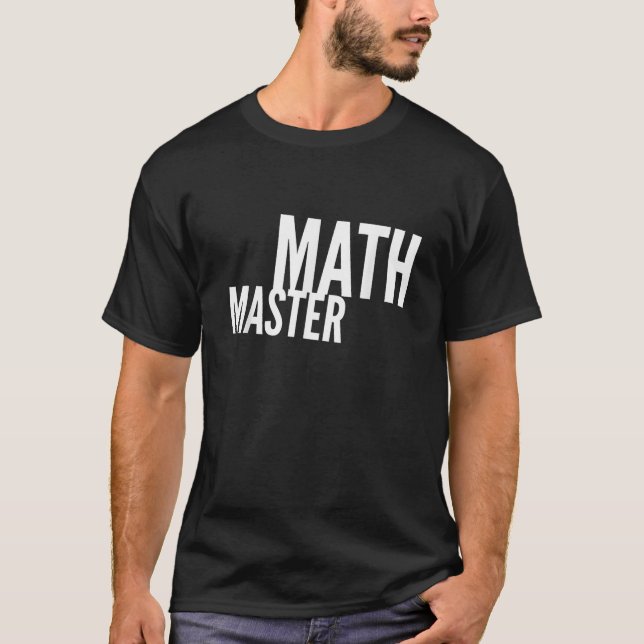 Funny Math Master T-shirt (Devant)