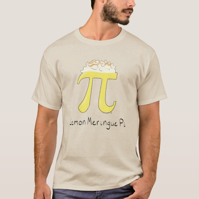 Funny Math Pi Symbol Lemon Meringue T-Shirt (Vorderseite)