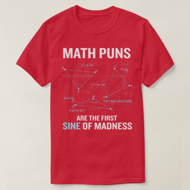 Funny Math Pun Calculus Geometry Lehrer Gag Gesche T-Shirt (Design vorne)