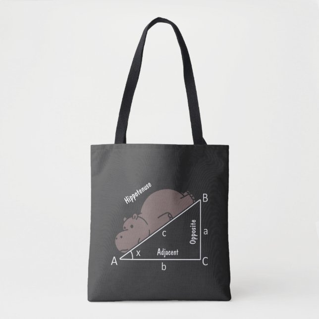 Funny Math Spaß Hippotenuse Tasche (Vorderseite)