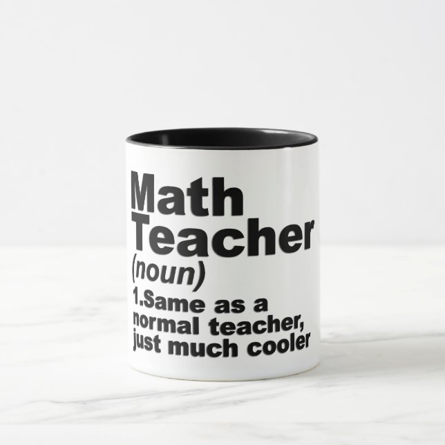 Funny Math Teacher Definition Tasse (Zentrum)