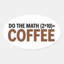 funny Math Teacher Humor Meme Pun Ovaler Aufkleber