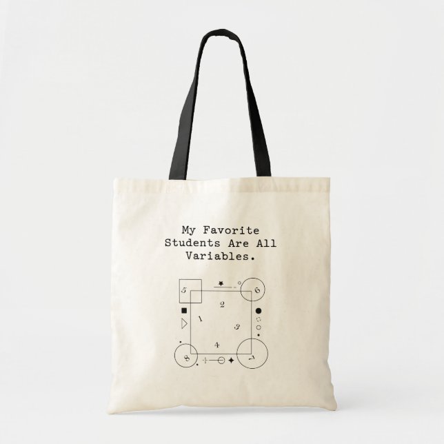 Funny Math Teacher Humor | Variable Students Tragetasche (Vorne)