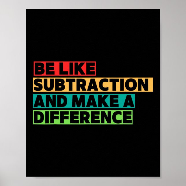 Funny Math Teacher Math Lover Quotes Student Mathe Poster (Vorne)