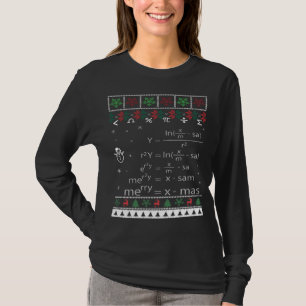 Funny Math Ugly Weihnachtsgeschenk Merry Xmas in M T-Shirt