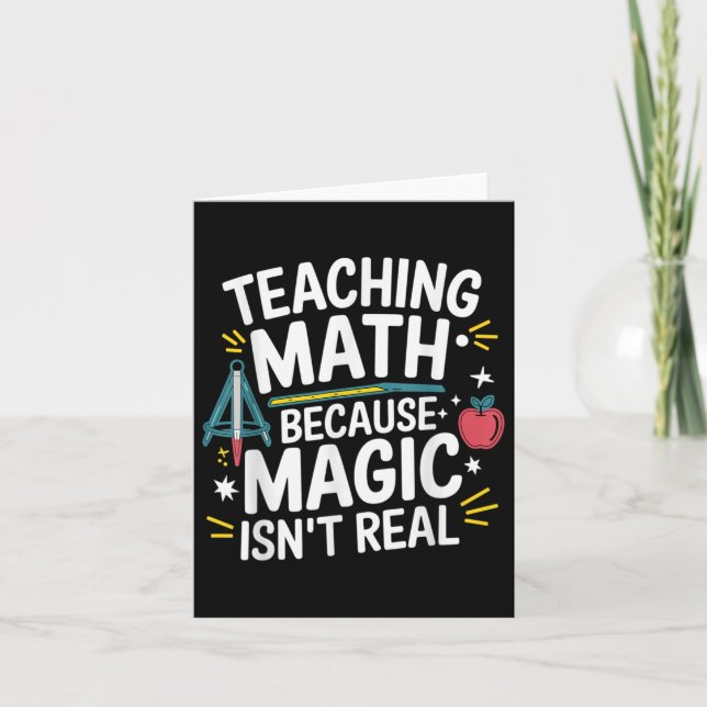 Funny Mathe Lehrer Algebra von Weitem zurück zur S Karte (Vorderseite)