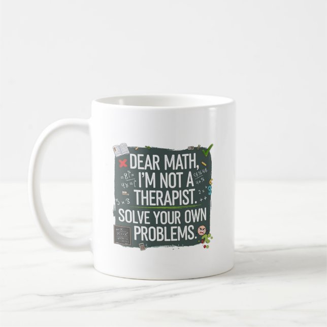 Funny Mathe Lehrer - Sehr geehrte Mathe kann deine Kaffeetasse (Links)
