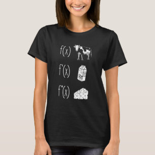 Funny Mathe Lehrerin für Männer Frauen Kuh Milchkä T-Shirt