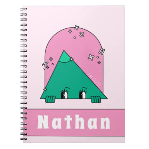 Funny Mathe Object Niedlich Triangle Personalisier Notizblock
