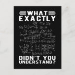 Funny Mathematician Physiclehrer Science Nerd Postkarte<br><div class="desc">Funny Mathematician Physicis Lehrer Science Nerd. Funny Mathe Physics Lover.</div>