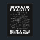 Funny Mathematician Physiclehrer Science Nerd Postkarte<br><div class="desc">Funny Mathematician Physicis Lehrer Science Nerd. Funny Mathe Physics Lover.</div>