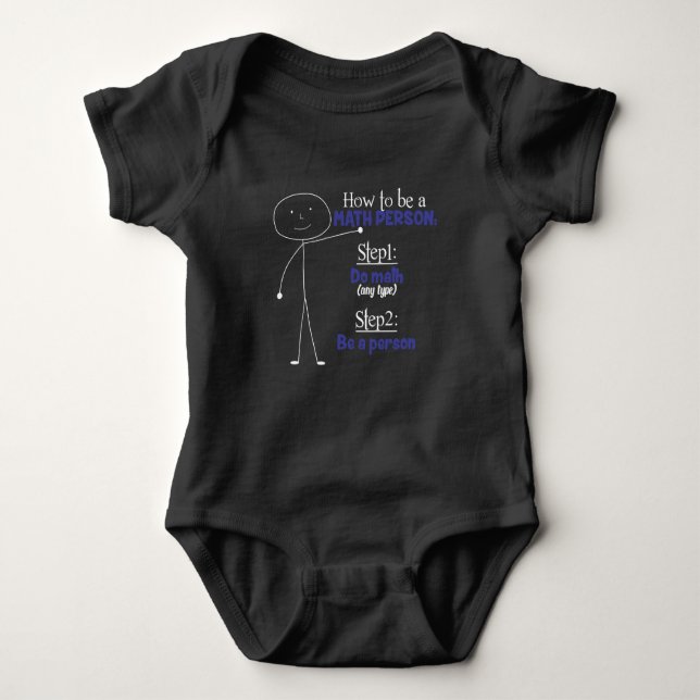 Funny Mathematics Lehrer Baby Strampler (Vorderseite)