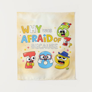 Funny Maths Numbers Joke Poster for Kids Wandteppich