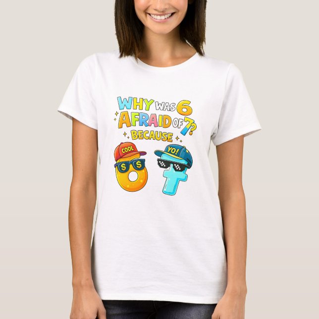 Funny Maths Numbers Joke T Shirt for Kids (Vorderseite)