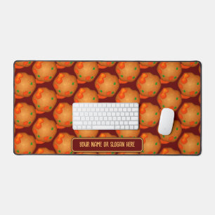 Funny Meatballs - Man Food mit eigenem Slogan / Na Schreibtischunterlage