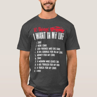 Funny Mechanic 10 Dinge Wollte ich in meinem Leben T-Shirt