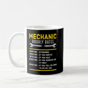 Funny Mechanic Stundensatz Kaffeetasse