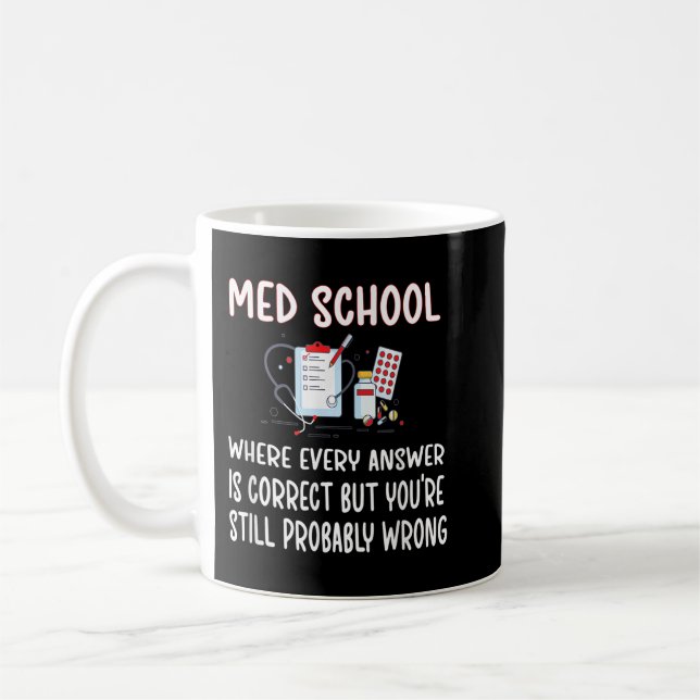 Funny Med School Future Doctor Medical School Stud Kaffeetasse (Links)