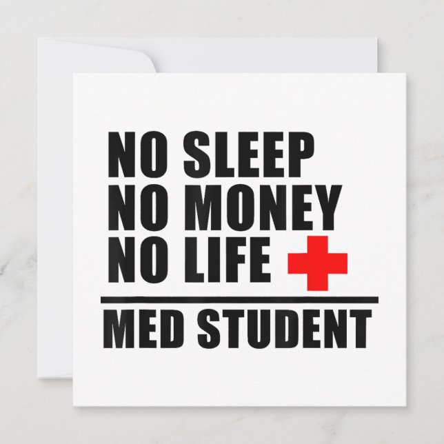 Funny Med School T-ShirtTrust Me Im fast Docto Einladung (Vorderseite)