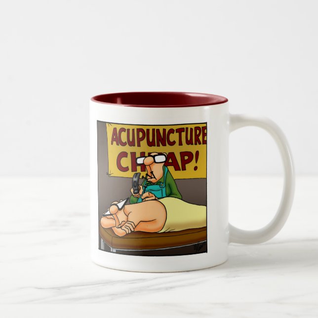 Funny Medical Acupuncture Tasse (Rechts)