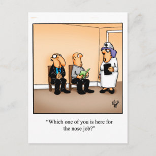 Funny Medical Spaß Postcard Postkarte