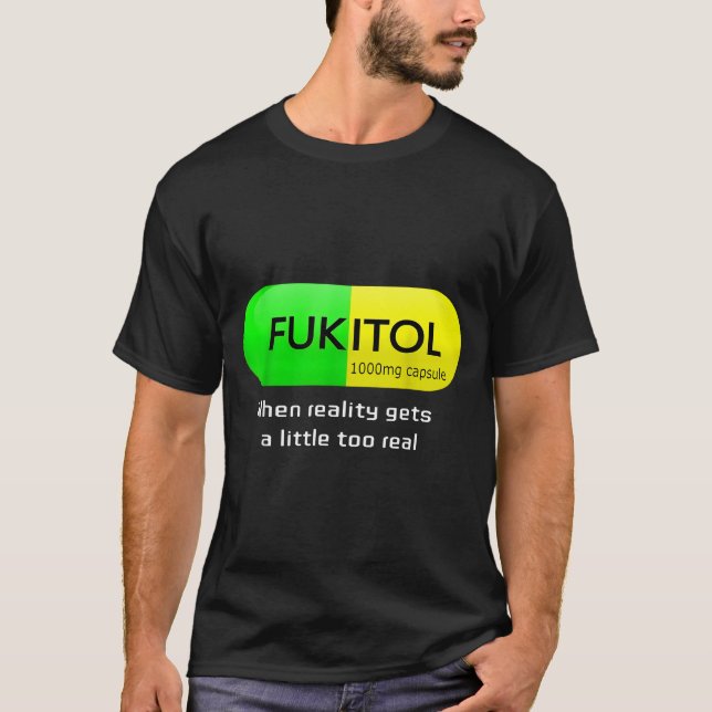 Funny Medication Gooditol Capsule Pharmacy Humor  T-Shirt (Vorderseite)