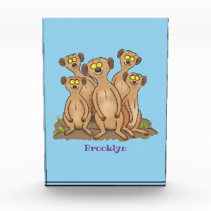 Funny meerkat Cartoon Illustration Fotoblock