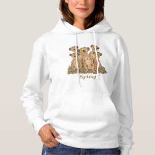 Funny meerkat Cartoon Illustration Hoodie