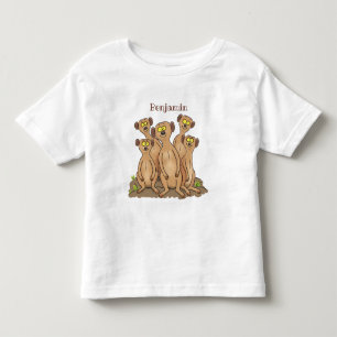Funny meerkat Cartoon Illustration Kleinkind T-shirt