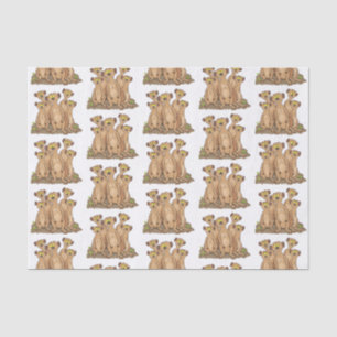 Funny meerkat Cartoon Illustration Seidenpapier
