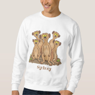Funny meerkat Cartoon Illustration Sweatshirt