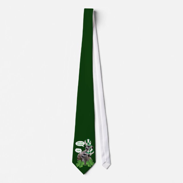 Funny meerkat St Patrick's Day Krawatte (Vorderseite)