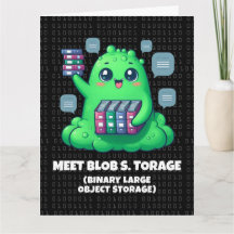 Funny Meet Blob S. Torage Binary Background