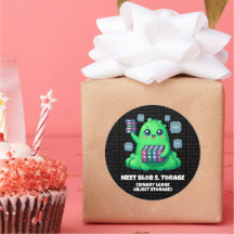 Funny Meet Blob S. Torage Binary Background