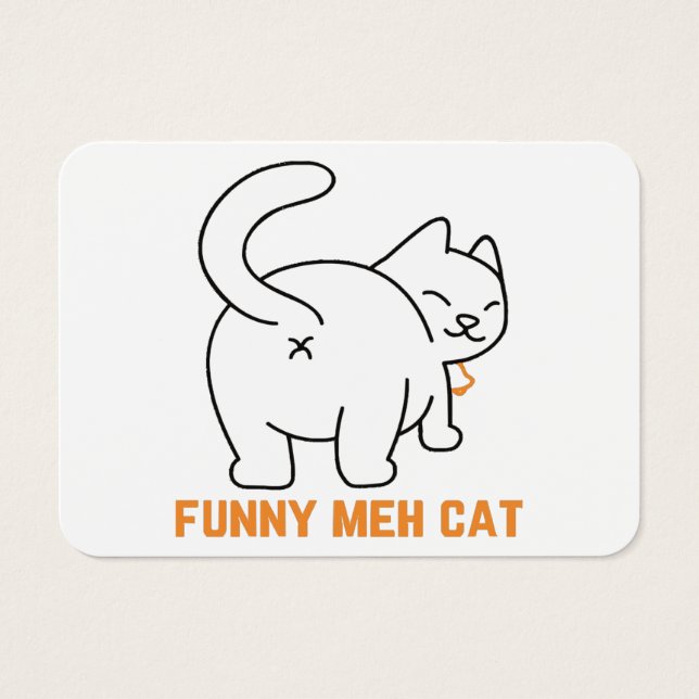 Funny Meh Cat (Vorderseite)