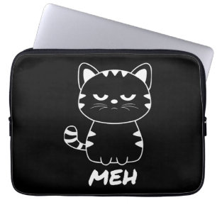 Funny Meh Cat für Cat Lovers Laptopschutzhülle