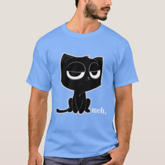Funny Meh Cat Unbeeindruckter Cat Junge T-Shirt