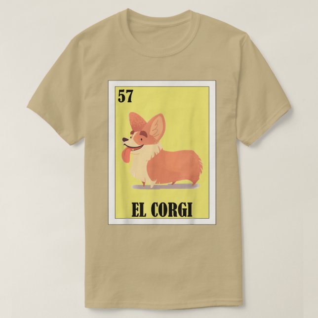 Funny Meican Hogs Design El Corgi T-Shirt (Design vorne)