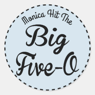 Funny Meilenstein Geburtstag - 50 Jahre alt Runder Aufkleber