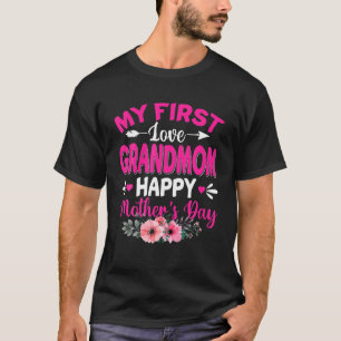 Funny meine erste Liebe Großmutter Niedlich Blume T-Shirt