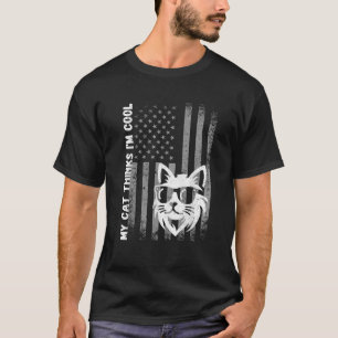 Funny meine Katzen denken ich bin Cool Funny Cat L T-Shirt