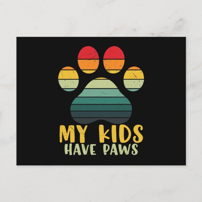 Funny meine Kinder haben Paare Postkarte (Vorderseite)
