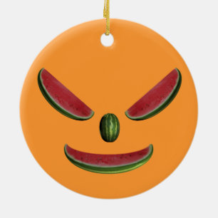 Funny Melon Face Keramikornament