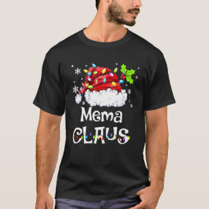Funny Mema Claus Christmas Pajamas Santa T-Shirt
