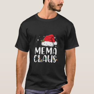 Funny Mema Claus Weihnachts-T - Shirt Pajamas Sant