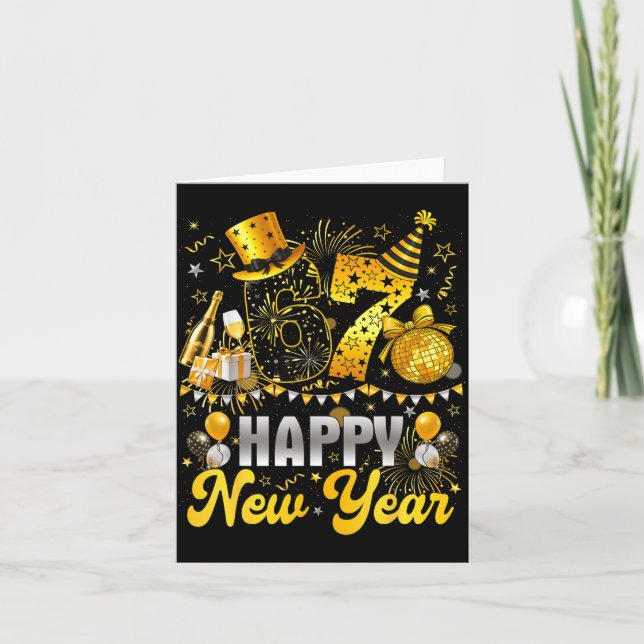 Funny Meme 67 Happy New Year 2026 Six Seven Family Karte (Vorderseite)