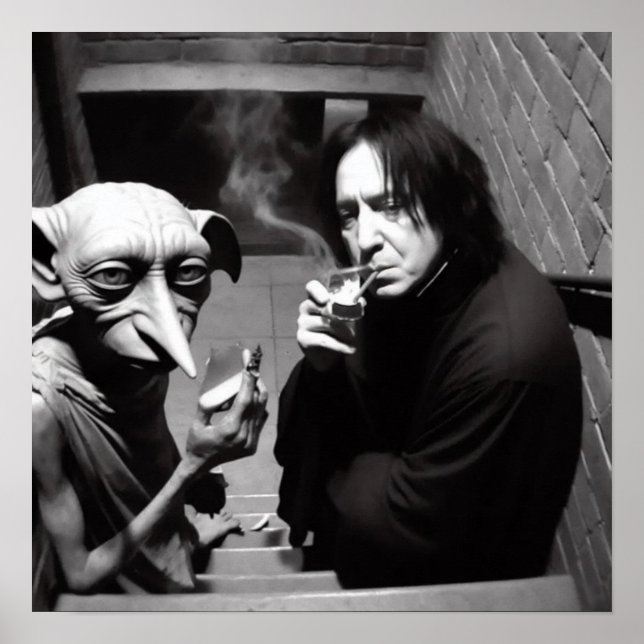 Funny Meme Film hallowen bw Poster (Vorne)