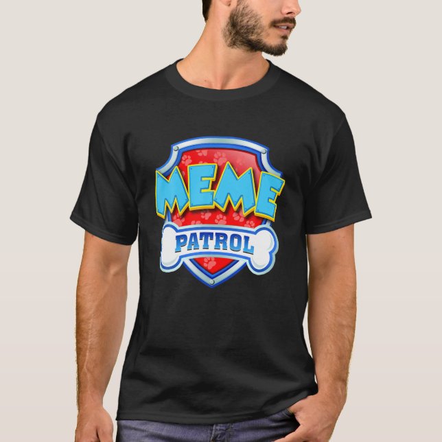 Funny Meme Patrol - Hunde Mama, Vater für Männer F T-Shirt (Vorderseite)