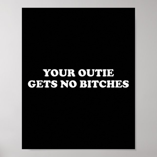 Funny Meme Severance Ihre Outie wird keine Es Poster (Vorne)